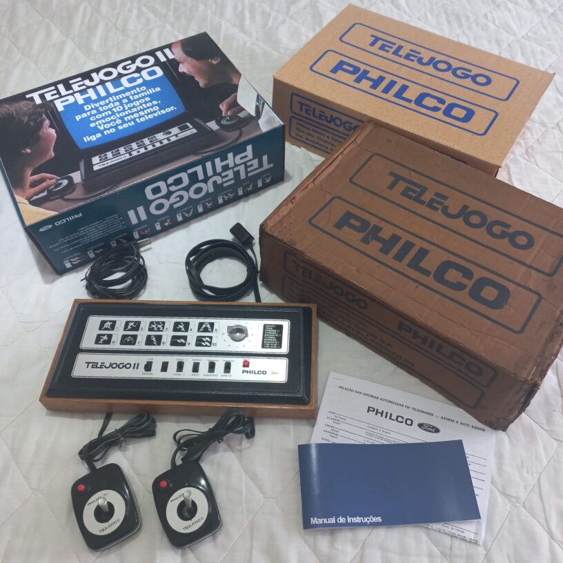 Telejogo II Philco Ford em Perfeito Estado c/ Caixas, Berço e Manual