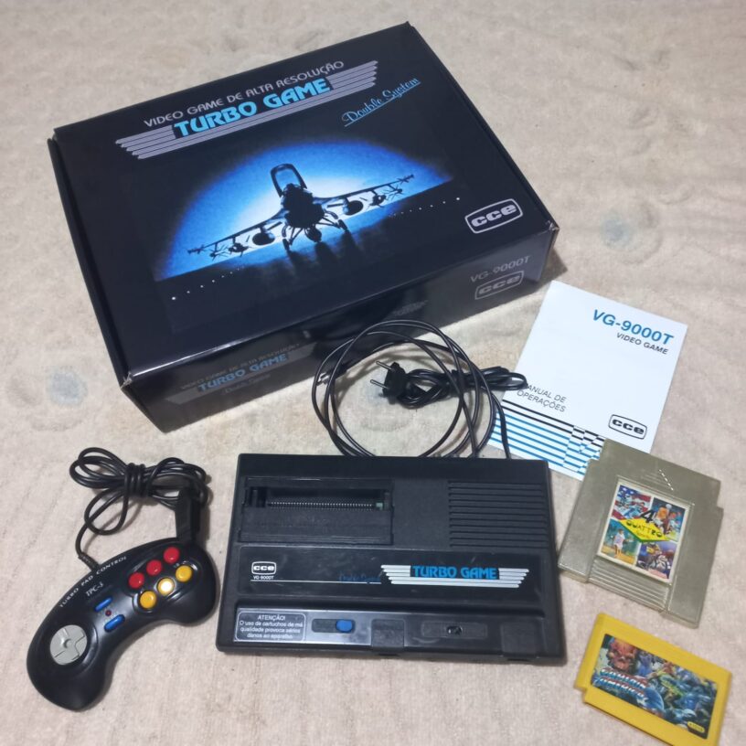 Lindo Video Game CCE Turbo Game VG-9000T c/ Caixa e Manual
