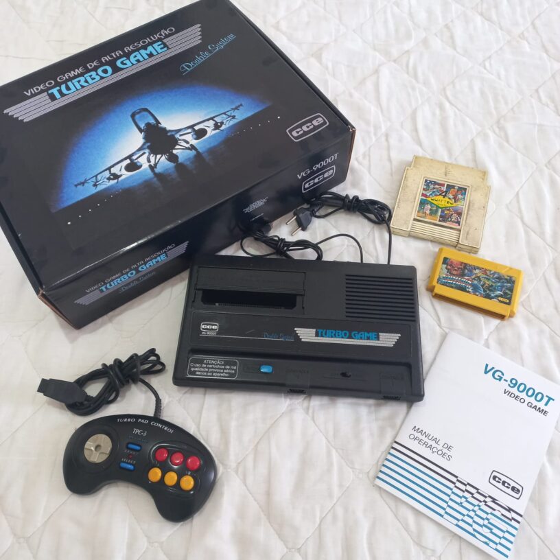 Lindo Video Game CCE Turbo Game VG-9000T c/ Caixa e Manual