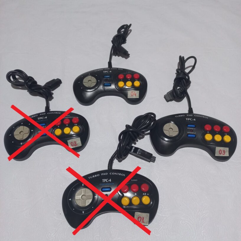 Joystick Dynacom Turbo Pad Control TPC-4 p/ Master e Atari (Preço unitário)