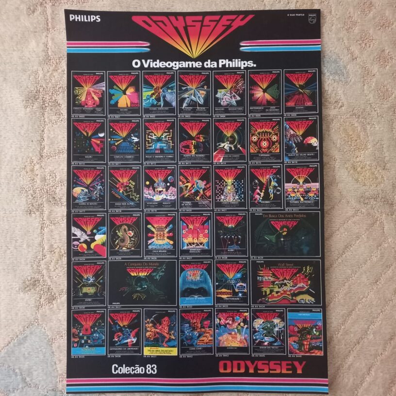 Poster da Coleção 83 do Odyssey Philips em 3 tamanhos (consultar descrição)