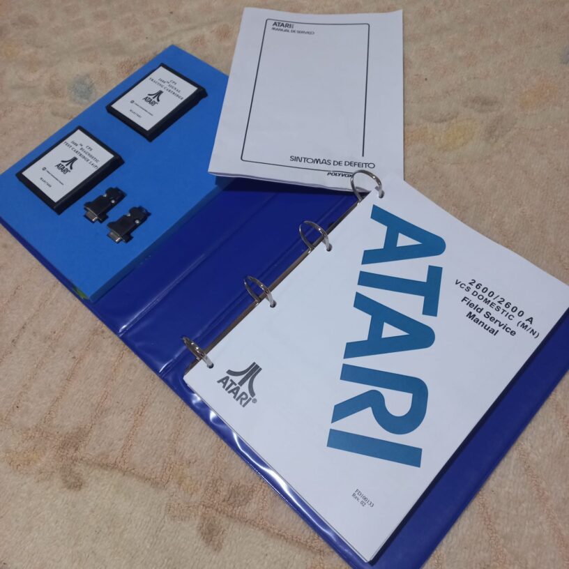 Incomparável e Raro KIT VCS Domestic Field Service Manual for Atari 2600 (A)