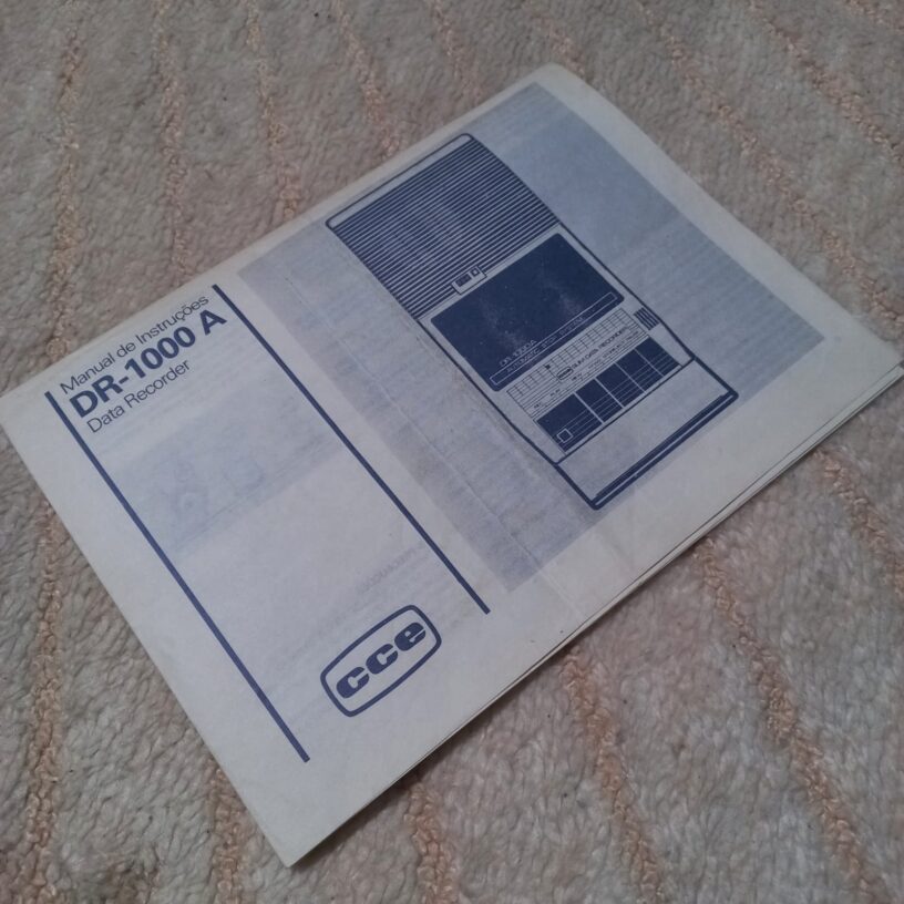 Manual de Instruções CCE Data Recorder DR-1000A ORIGINAL